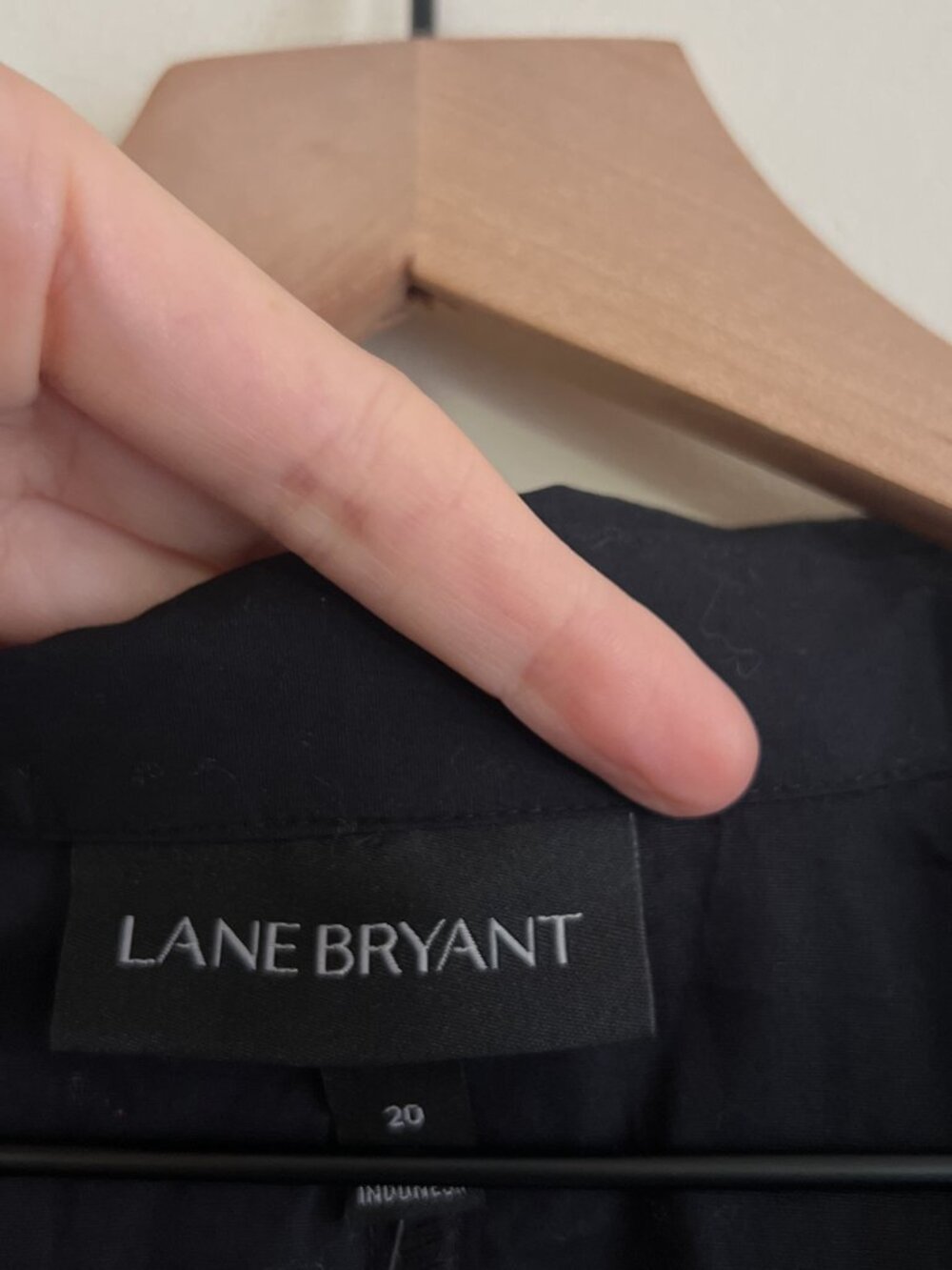 NWT Lane Bryant Black Extreme Peplum Button Down Tunic Shirt - Picture 3 of 6